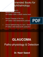 Glaucoma Pathophysiology and Detection