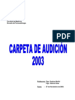 Carpeta Audición (Gran Resumen de Todo UV 2003)