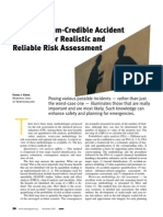 Use Maximum-Credible Accident Scenarios For Realistic and Reliable Risk Assessment