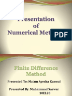 Finite Difference Method 10EL20