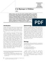 Clinical Approach To Syncope in Children