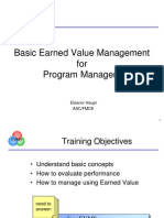 Basic Earned Value Management For Program Managers