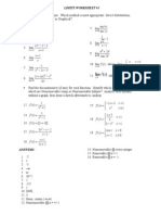 Limits and Continuity Worksheet