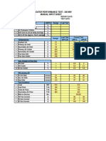 Air Heater Performance Test - 200 MW Manual Input Sheet