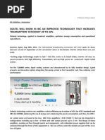 Egatel Will Show in Ibc An Improved Technology That Increases Transmitters' Efficiency Up To 42%