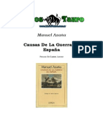 Causas de La Guerra de España - Manuel Azaña PDF