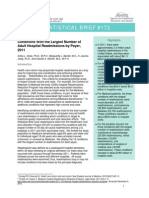 Conditions With The Largest Number of Adult Hospital Readmissions by Payer, 2011