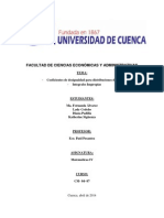 Coeficientes de Desigualdad para Distribuciones de Ingreso