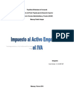 Impuesto Al Activo Empresarial El Ivp