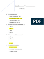 Test Answer Key