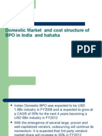 Domestic Market and Cost Structure of BPO India