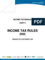 INCOME Tax Rule 2008 of Pakistan FBR