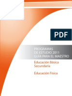 Programas de Estudio 2011. Sec - Educacion Fisica.