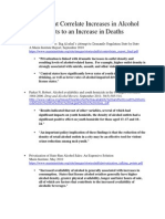 Studies That Correlate Increases in Alcohol Outlets To An Increase in Deaths