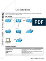 Stand-Alone Lab: Static Routes: Objective