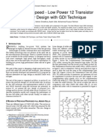 A New High Speed Low Power 12 Transistor Full Adder Design With GDI Technique