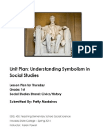 Unit Plan: Understanding Symbolism in Social Studies: Submitted By: Patty Medeiros