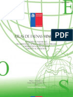 Atlas de Faenas Mineras Regiones de Valparaiso, Ohiggins y Metropolitana