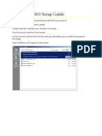 Exchange 2003 Setup Guide