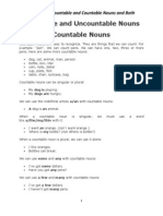 Countable and Uncountable Nouns