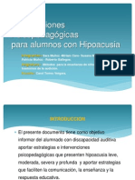 Intervenciones Psicopedagogicas Hipoacusia