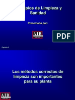 Principios de Limpieza y Sanidad AIB