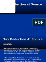 Tax Deduction at Source