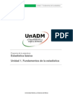 Unidad 1. Fundamentos de La Estadística