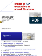 Impact of SAP Implementation On Org Structure