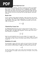 Development of The Ideal Gas Law