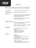 Lesson Plan - Genograms Focusing and Empathic Confrontation