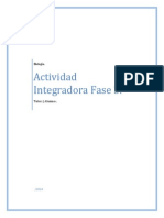 Actividad Integradora Fase 3. - Biología