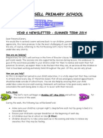 Year 6 Newsletter Summer 2014