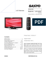 Sanyo LCD-24XH7 - Manual de Servicio