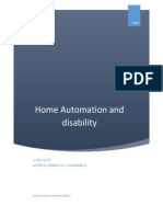 Home Automation and Disability: 1 JULY 2007 Author: Francesco Salamanca