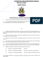 Chapter-Viii Block and Dedtailed Syllabus For Instituational TRG NCC Units (Army Wing)