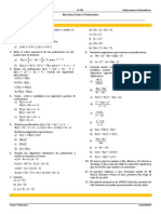 3ESO Ejercicios Tema 03 Polinomios