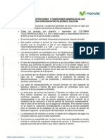 Politicas y Condiciones Generales de Los Servicios 20121012