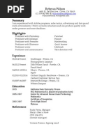 Rebecca Wilson Resume