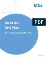 HR in The NHS Plan: More Staff Working Differently