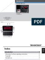 Silvercrest Radio Ceas Un Manual