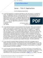 Us Attorneys' Criminal Resource Manual 28 Electronic Surveillance - Title III Application