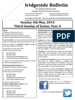 Bridgeside Bulletin: Sunday 4th May, 2014 Third Sunday of Easter, Year A