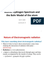 Atomic Hydrogen Spectrum and The Bohr Model of The Atom