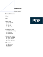 Questionnaire (Investor Perception)