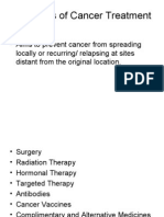 Principles of Cancer Treatment