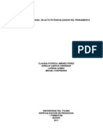 1la Creatividad Un Acto Potencializador Del Pensamiento Proyecto Final para Presentar