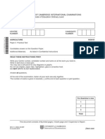 University of Cambridge International Examinations General Certifi Cate of Education Ordinary Level