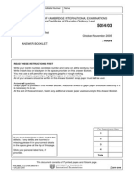 Physics: University of Cambridge International Examinations General Certificate of Education Ordinary Level