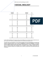 Human and Social Biology: Paper 5096/01 Multiple Choice